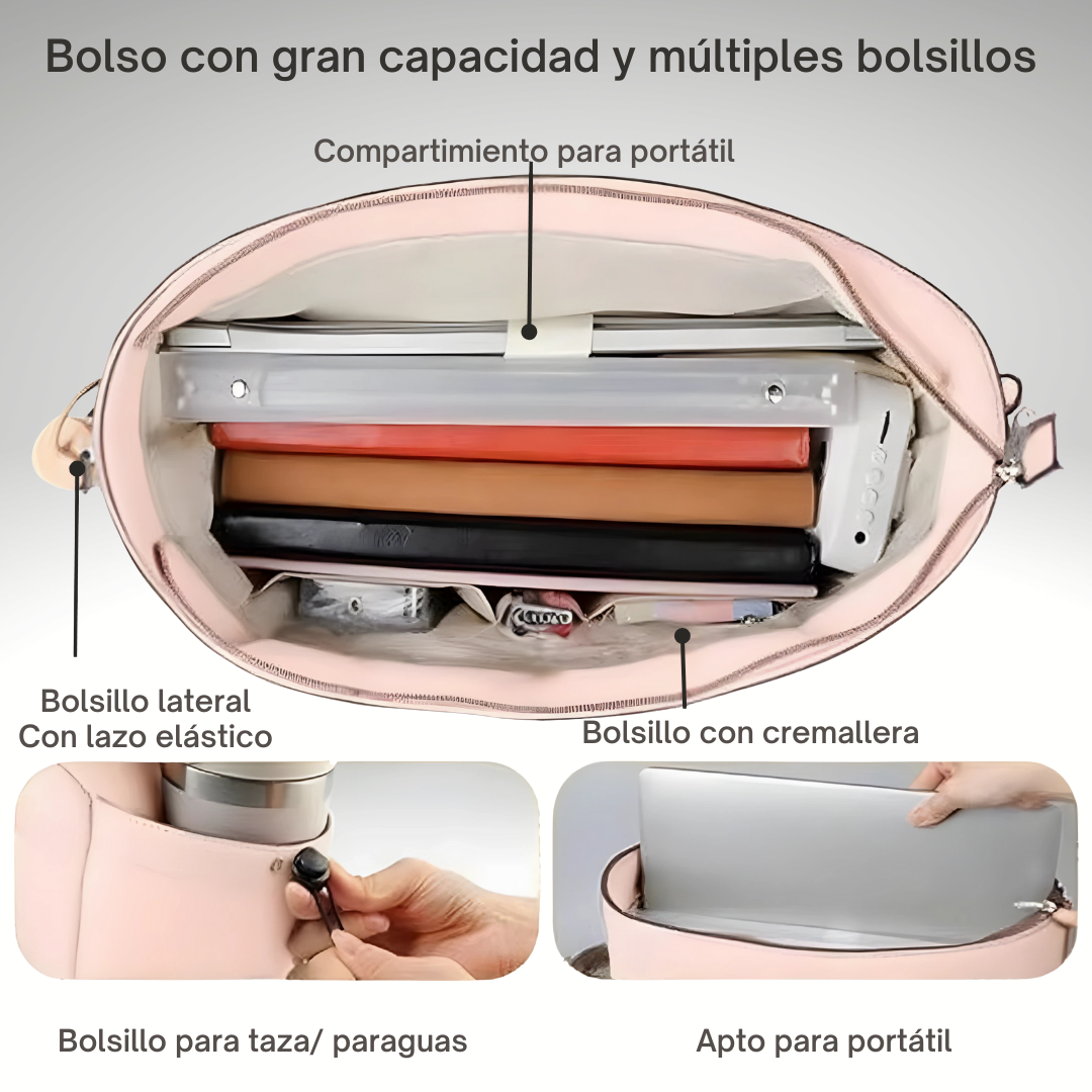 Bolso de mujer con compartimiento térmico