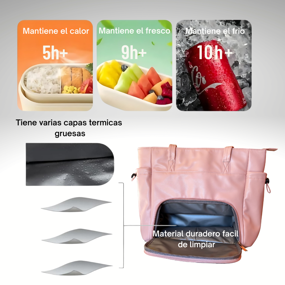Bolso de mujer con compartimiento térmico