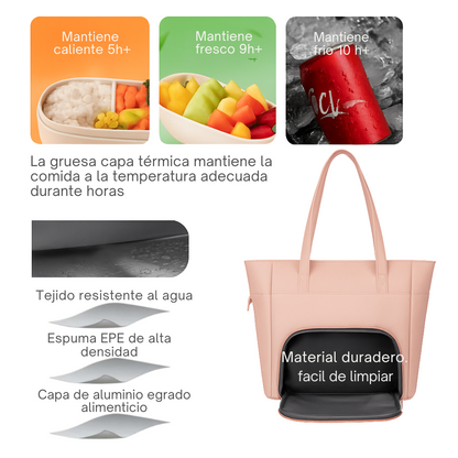 Bolso de mujer con compartimiento térmico
